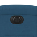 vidaXL kék bársony elektromos dönthető fotel