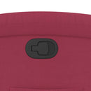 vidaXL bordó bársony felállást segítő dönthető fotel