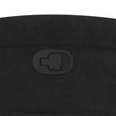 vidaXL fekete bársony felállást segítő dönthető fotel