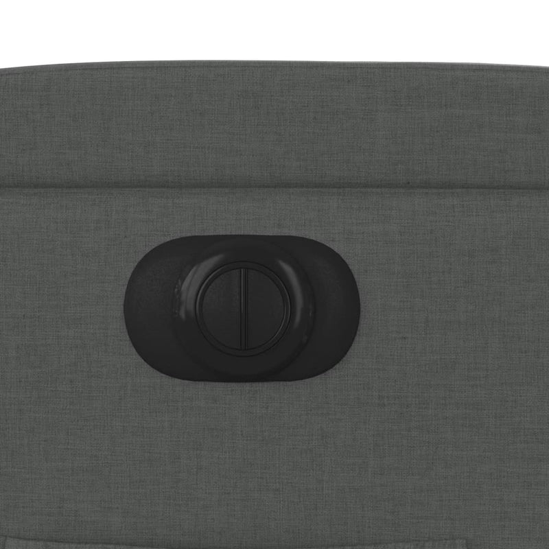 vidaXL sötétszürke szövet elektromos dönthető fotel