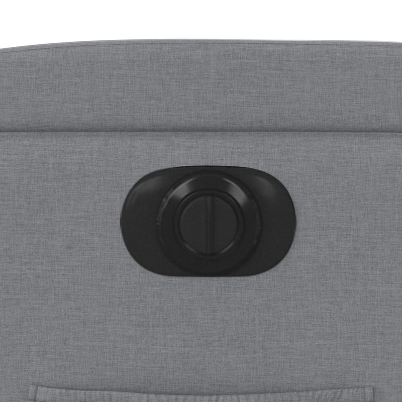 vidaXL világosszürke szövet elektromos dönthető fotel