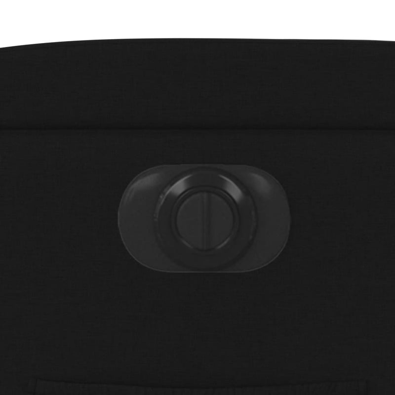 vidaXL fekete szövet elektromos dönthető fotel