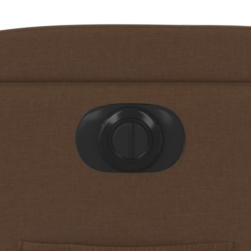 vidaXL barna szövet elektromos dönthető fotel