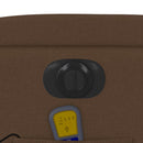 vidaXL barna szövet dönthető elektromos masszázsfotel