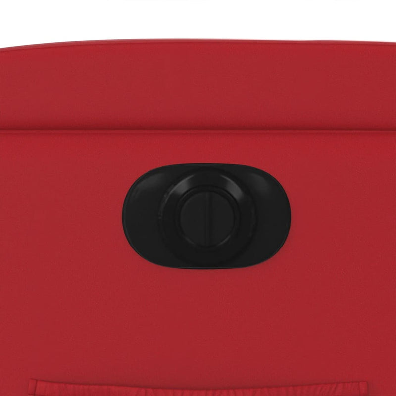 vidaXL piros műbőr elektromos dönthető fotel