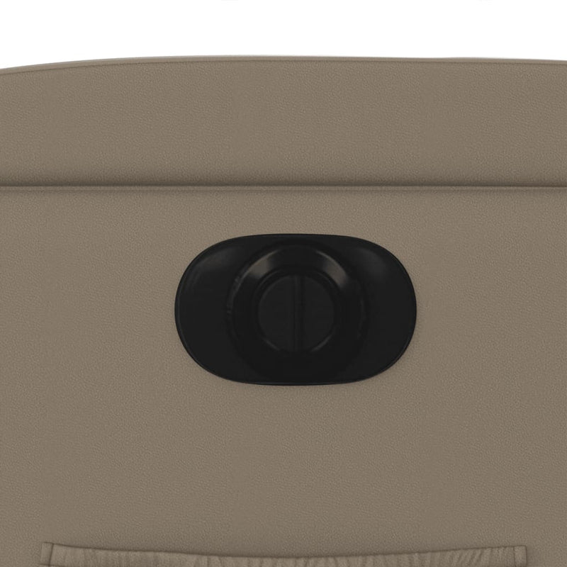 vidaXL kávészínű műbőr elektromos dönthető fotel