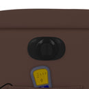 vidaXL barna műbőr elektromos dönthető masszázsfotel