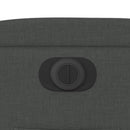 vidaXL sötétszürke szövet elektromos dönthető fotel