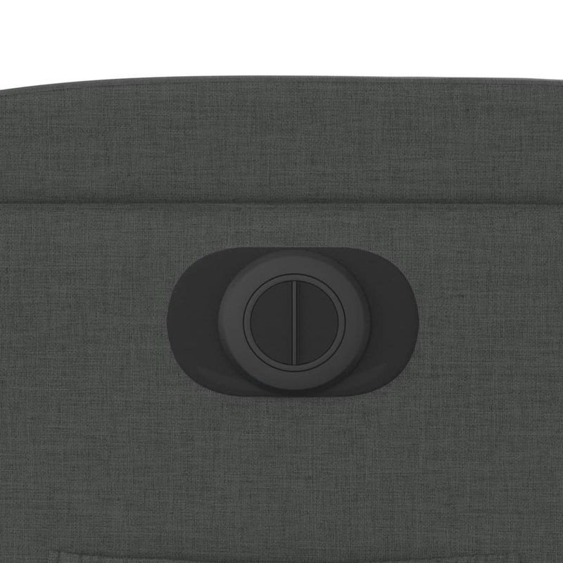 vidaXL sötétszürke szövet elektromos dönthető fotel