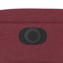 vidaXL bordó szövet elektromos dönthető fotel