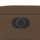 vidaXL barna szövet elektromos dönthető fotel