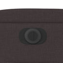 vidaXL sötétbarna szövet elektromos dönthető fotel