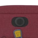 vidaXL bordó szövet elektromos dönthető masszázsfotel