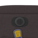 vidaXL sötétbarna szövet elektromos dönthető masszázsfotel