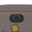 vidaXL tópszínű szövet elektromos dönthető masszázsfotel