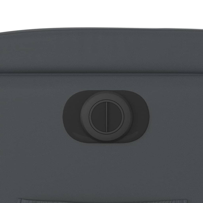 vidaXL szürke műbőr elektromos dönthető fotel