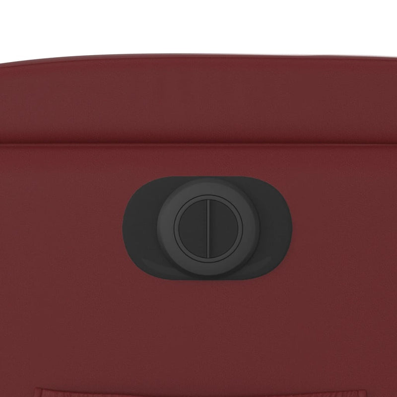 vidaXL bordó műbőr elektromos dönthető fotel