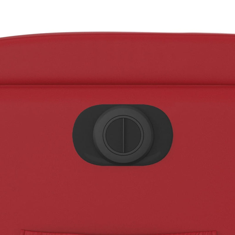 vidaXL piros műbőr elektromos dönthető fotel