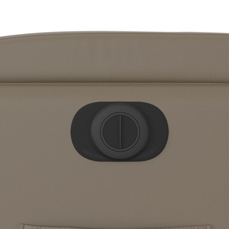 vidaXL kávészínű műbőr elektromos dönthető fotel