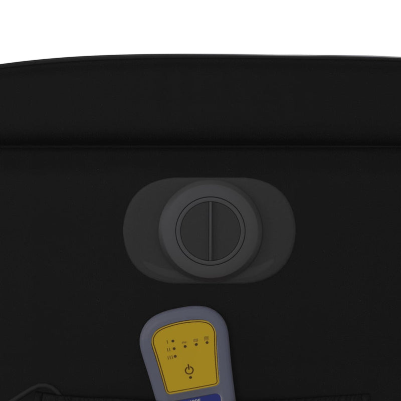 vidaXL fekete műbőr elektromos dönthető masszázsfotel