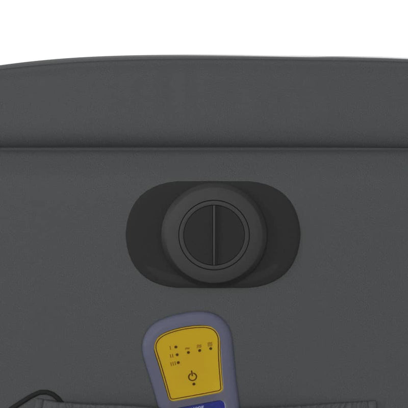 vidaXL szürke műbőr elektromos dönthető masszázsfotel