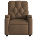 vidaXL barna szövet dönthető elektromos masszázsfotel