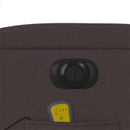 vidaXL sötétbarna szövet elektromos dönthető masszázsfotel