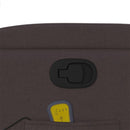 vidaXL sötétbarna szövet dönthető masszázs- és állófotel