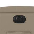 vidaXL kávészínű műbőr elektromos dönthető fotel