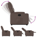 vidaXL barna műbőr felállást segítő dönthető fotel