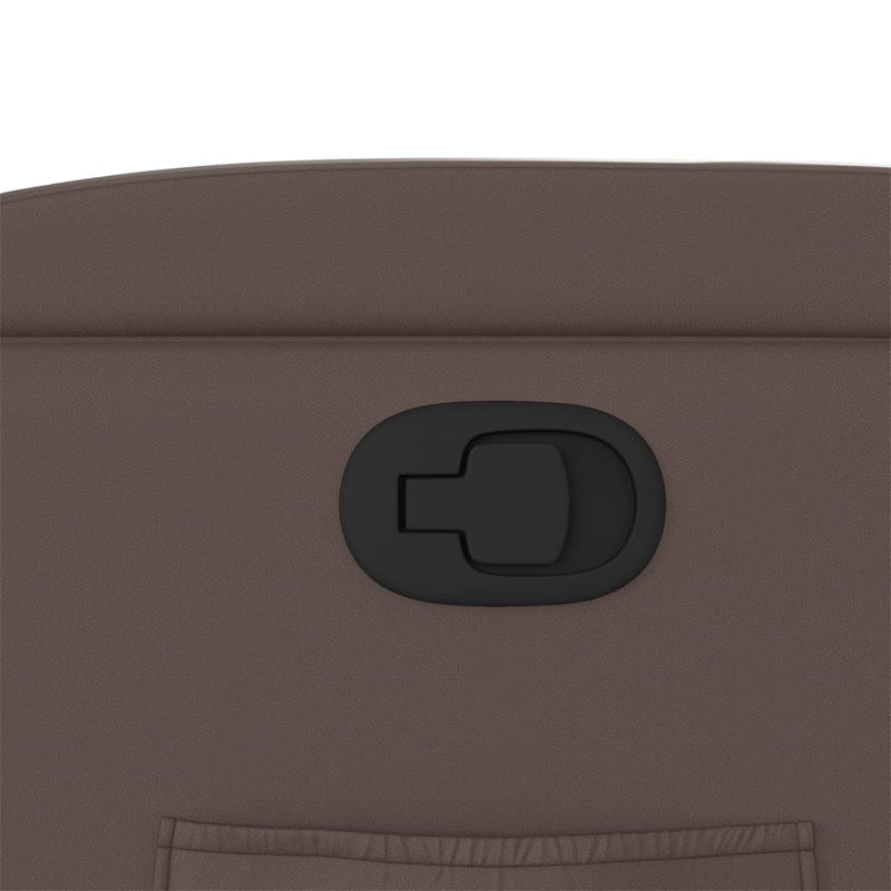 vidaXL barna műbőr felállást segítő dönthető fotel