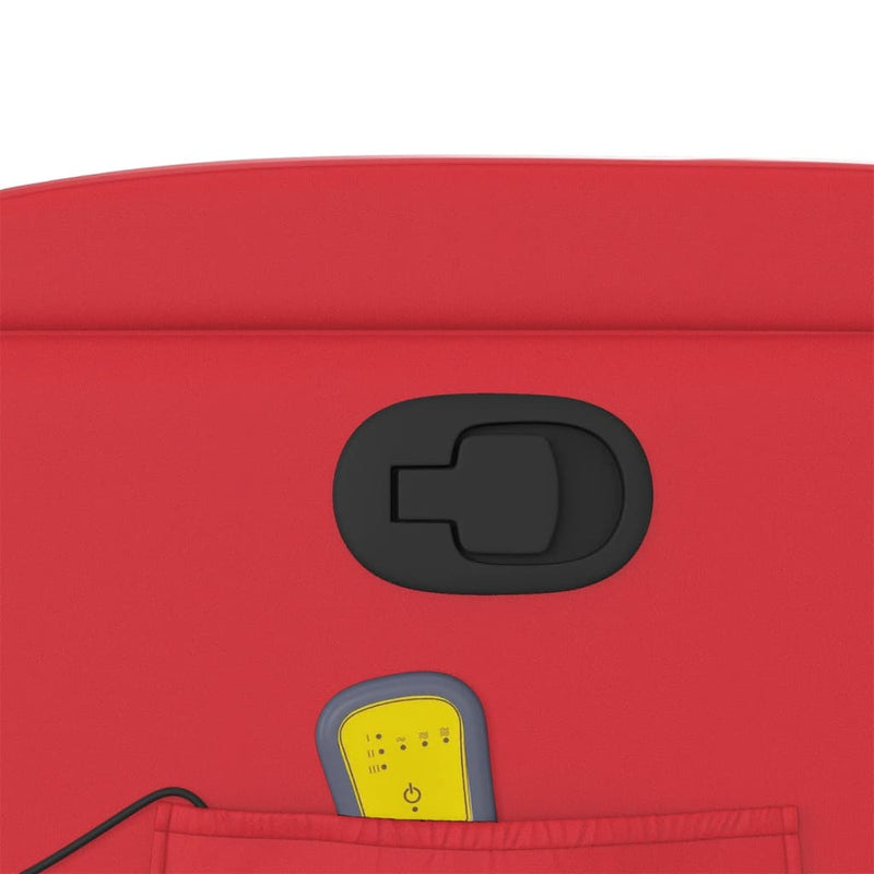 vidaXL piros műbőr dönthető masszázs- és állófotel