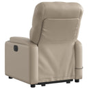 vidaXL cappuccino műbőr dönthető masszázs- és állófotel