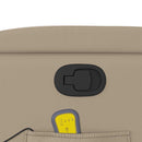 vidaXL cappuccino műbőr dönthető masszázs- és állófotel