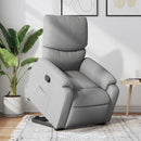 vidaXL világosszürke szövet felállást segítő dönthető fotel