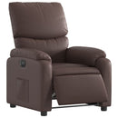 vidaXL barna műbőr elektromos dönthető fotel