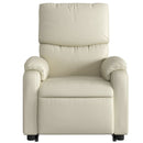 vidaXL krémszínű műbőr felállást segítő dönthető fotel