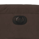 vidaXL barna mikroszálas szövet elektromos dönthető fotel