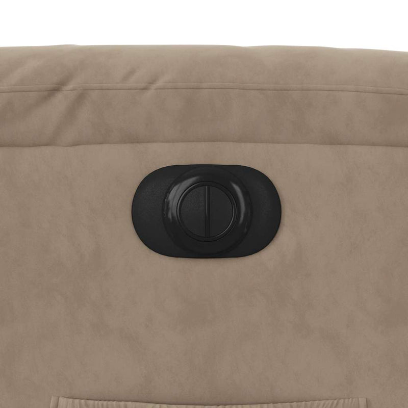 vidaXL tópszínű mikroszálas szövet elektromos dönthető fotel