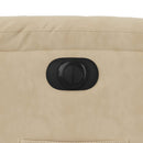 vidaXL krémszínű mikroszálas szövet elektromos dönthető fotel