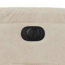 vidaXL bézs mikroszálas szövet elektromos dönthető fotel