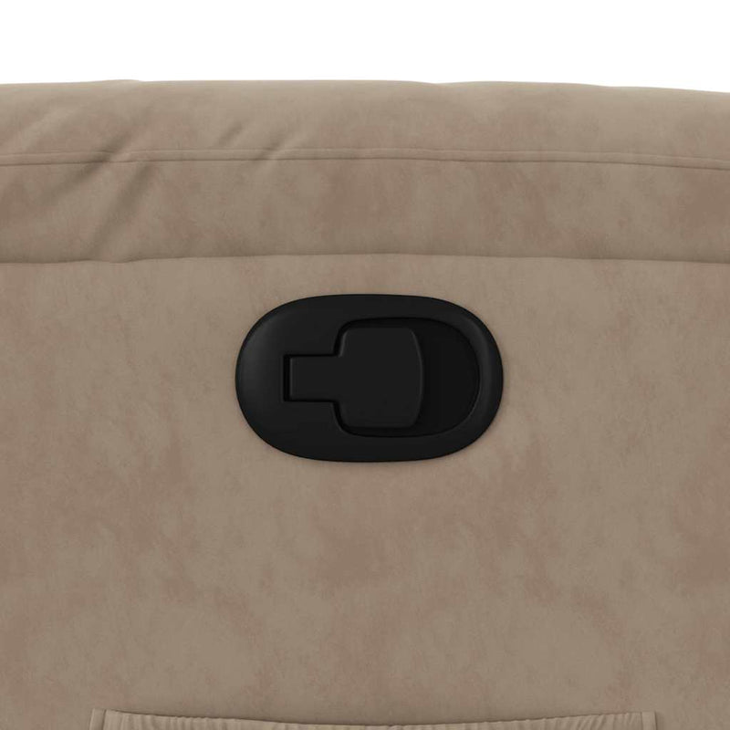 vidaXL tópszínű mikroszálas szövet felállást segítő dönthető fotel