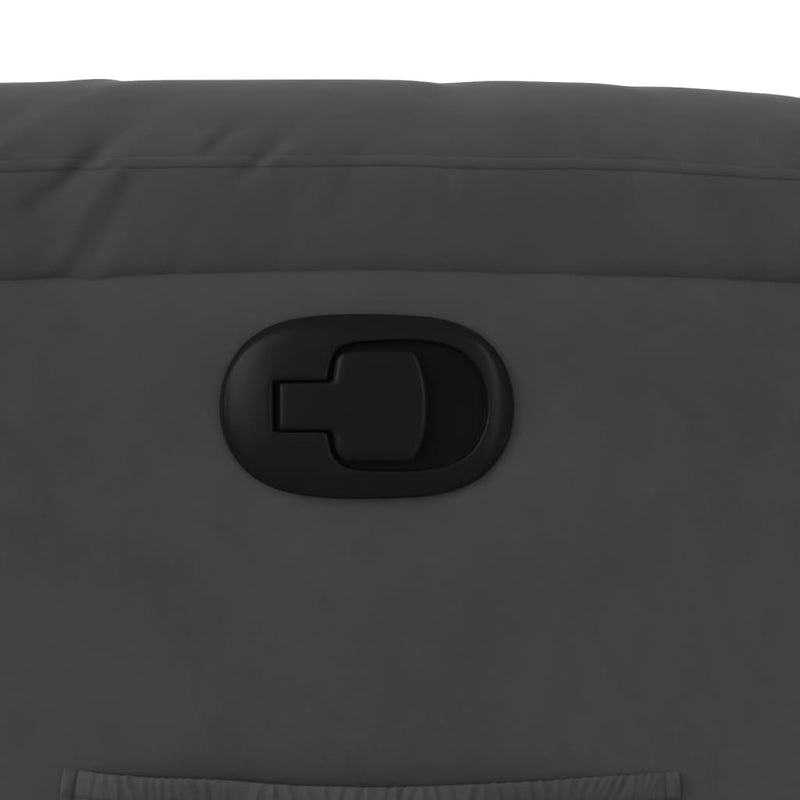 vidaXL sötétszürke mikroszálas szövet felállást segítő dönthető fotel