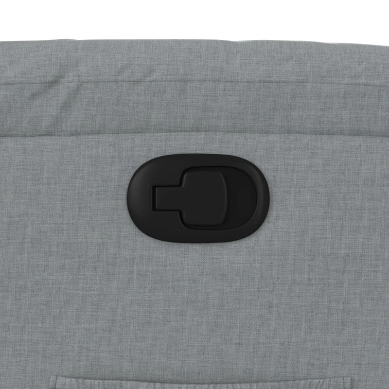 vidaXL világosszürke szövet felállást segítő dönthető fotel