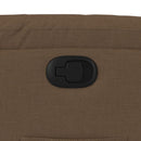 vidaXL barna szövet felállást segítő dönthető fotel