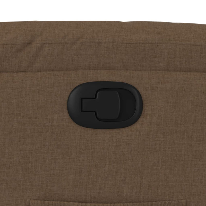 vidaXL barna szövet felállást segítő dönthető fotel