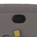 vidaXL tópszínű szövet dönthető masszázs- és állófotel