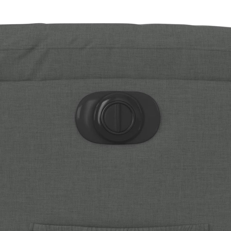 vidaXL elektromos felállást segítő sötétszürke szövet dönthető fotel