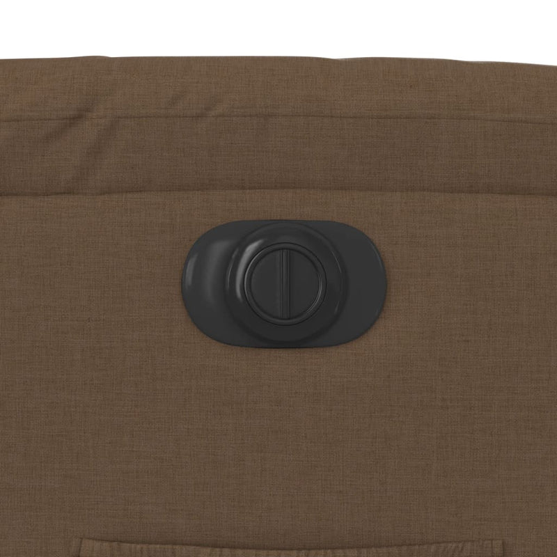 vidaXL elektromos felállást segítő barna szövet dönthető fotel