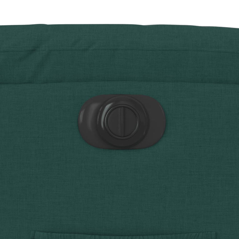 vidaXL elektromos felállást segítő sötétzöld szövet dönthető fotel